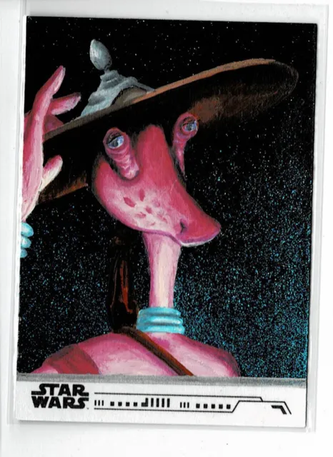 Topps Star Wars 1/1 Sketch Art Card by Ashley Marsh (KD)