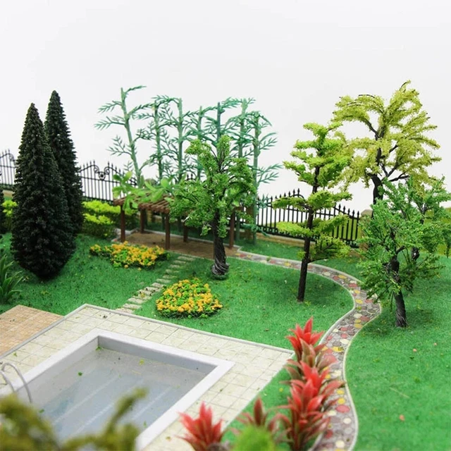 Lot De 20 Micro Paysages Décoratifs Miniatures - Décoration De Jardin - Micro Paysage Miniature - Paysage Artificiel - Pour Décoration De Jardin Féerique - Fleur - Couleur Aléatoire