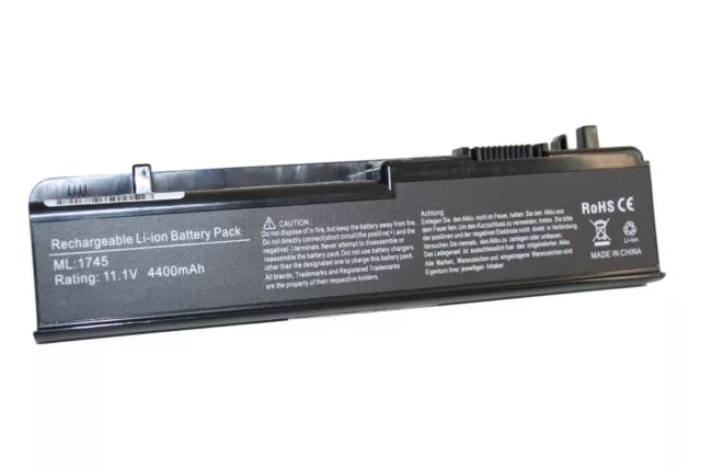 LAPTOP BATTERY 4400mAh black for Dell Studio 1745, 1747, 1749, P02E