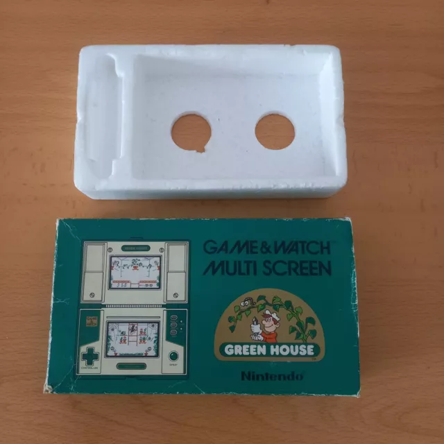 Nintendo Game Watch Multiscreen Green House Gh-54 Caja Completa Box + Foam Ver!