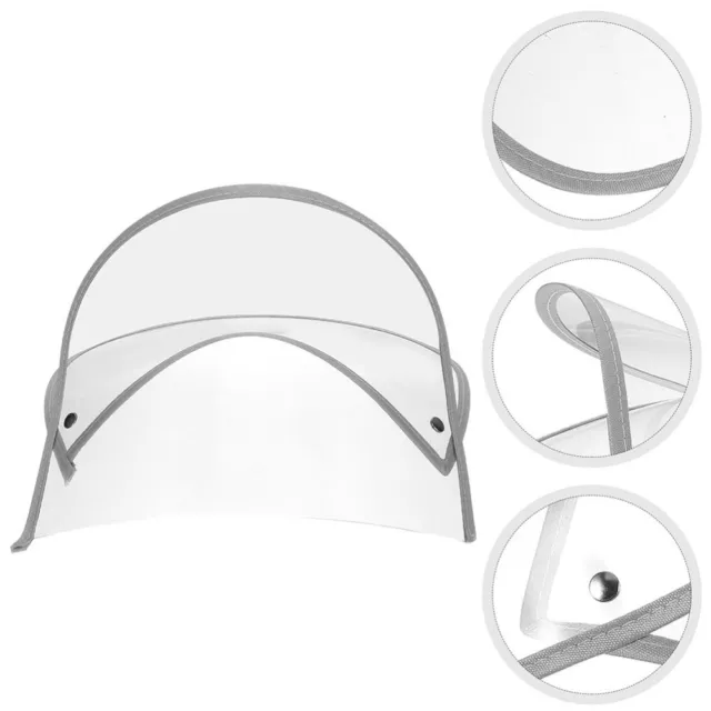2pcs Raincoat Hat Visor Clear Raincoat Caps Shield Raincoat Cap Shield Visor