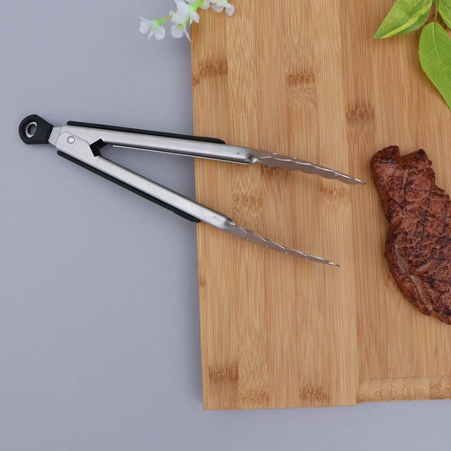 2 Pinces De Cuisine En Acier Inoxydable 26cm - Pour Salade, BBQ Et Service