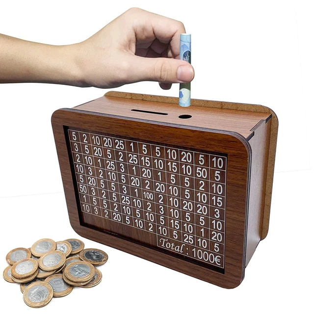 Caja de ahorros, diseño único, decoración decorativa del hogar, alcancía,