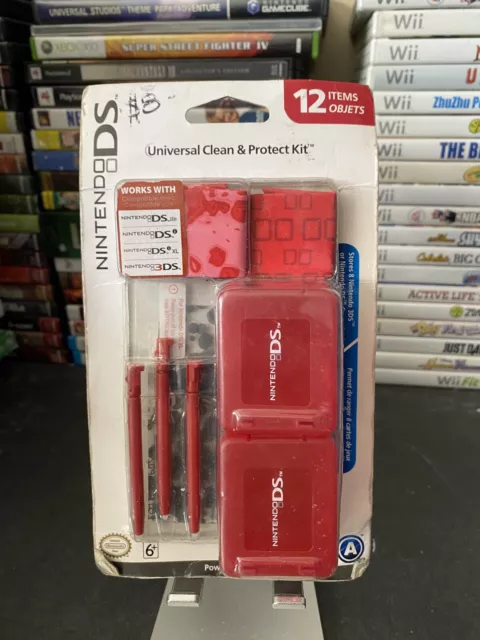 Nintendo DSI Clean And Protect Kit - Red - Brand New