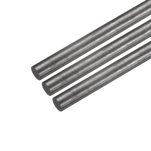 Graphite Rod Graphite Stirring Rod Stick Rod 300x12.7mm Black, Pack of 3