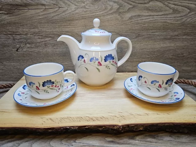 Royal Daulton Expressions Windermere Tea For 2 Beautiful Set! VGC.