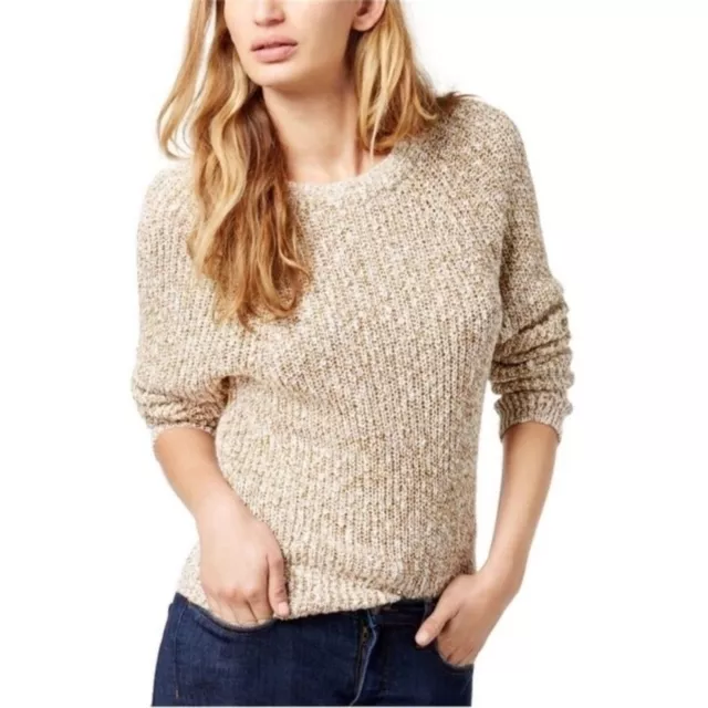 Free People Electric City Pullover Knit Linen Sweater Size L