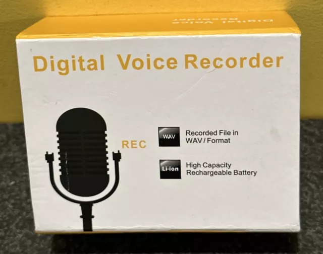 Professional Digital Voice Recorder Small  Black 64 GB .