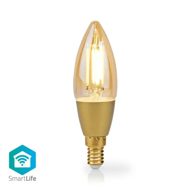 SmartLife LED Filament Lampe Wi-Fi E14 470 lm 4.9 W Warmweiss 1800 - 3000 K Glas