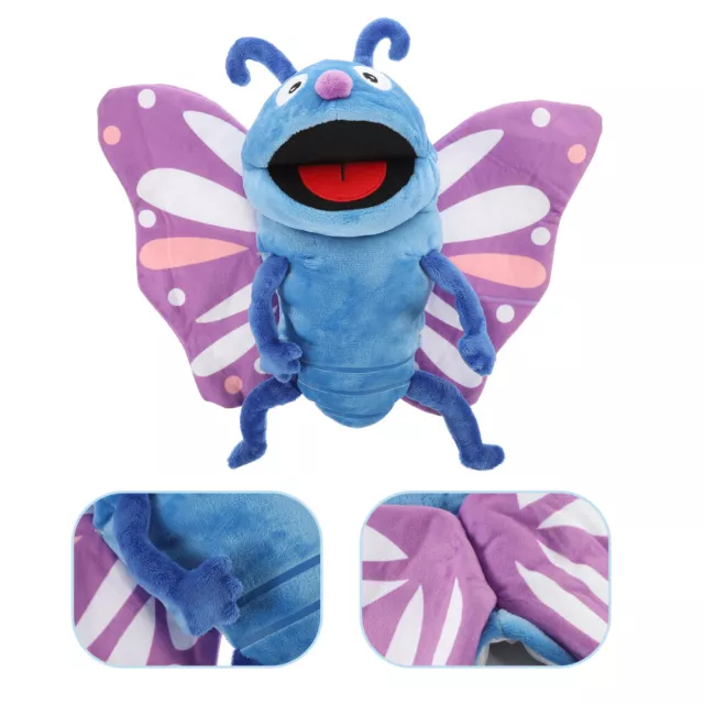 Butterfly Hand Puppets Story Time Role Play Cartoon Animals Child Plush Toy