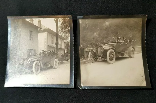 Lot of Two Same Family Car Photo Same Family Dated 1913