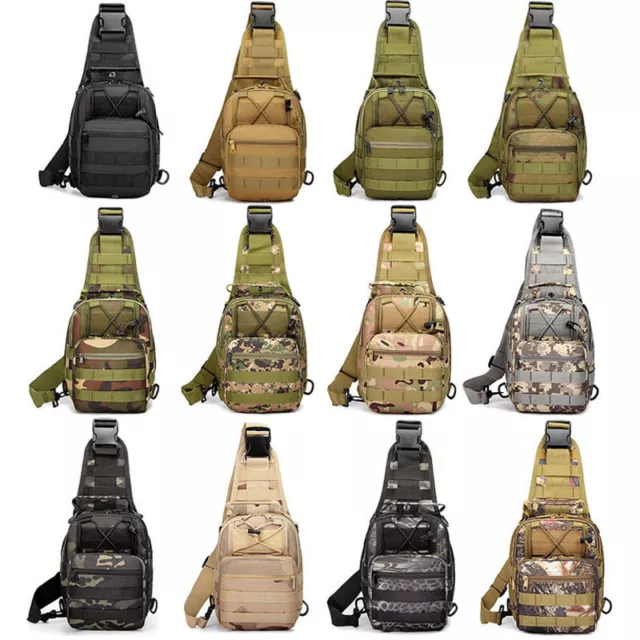 Tactical Chest Bag Backpack Men's Waist Crossbody Sling Messenger Shoulder Pack