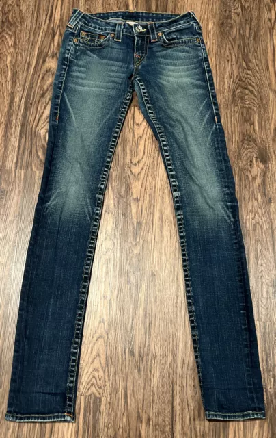 True Religion Stella Womens Jeans Blue Tag Size 27 Low Rise Skinny