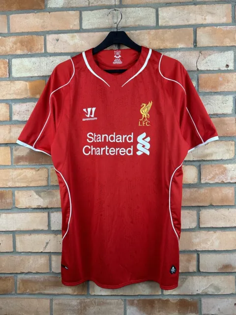 Liverpool 20142015 Home Football Shirt Soccer Jersey Warrior Size L