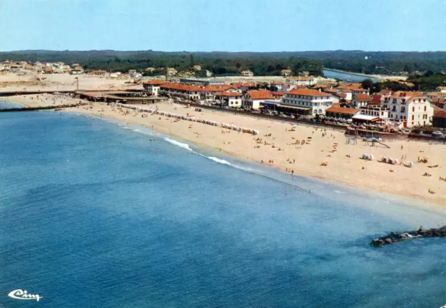 Carte CAPBRETON Vue panoramique aérienne de la plage