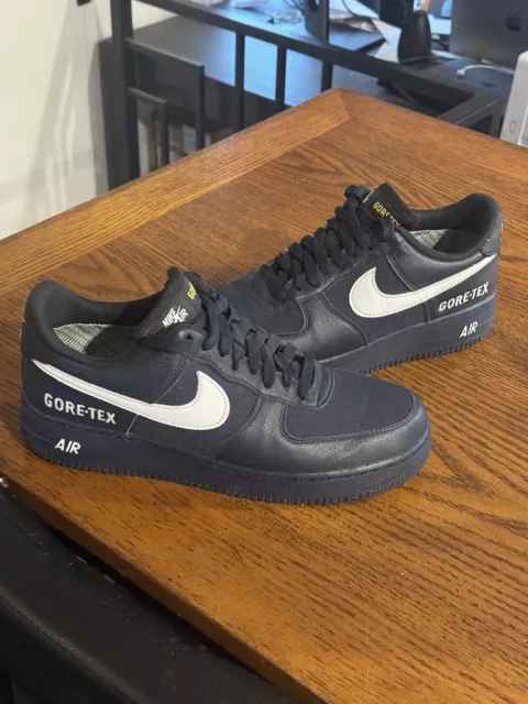 WORN TWICE SIZE 10 Nike Gore-Tex x Air Force 1 Low Navy