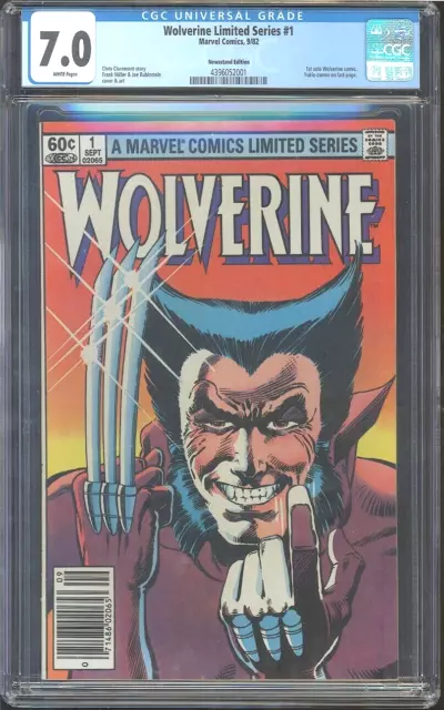Wolverine Limited Series #1 CGC 7.0 Frank Miller (Newsstand Edition)