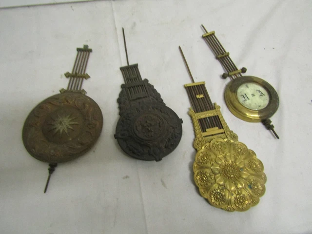 Balancier Pour Horloge Pendule Coucou Feuille De Vigne Grand Modèle - Foto 11