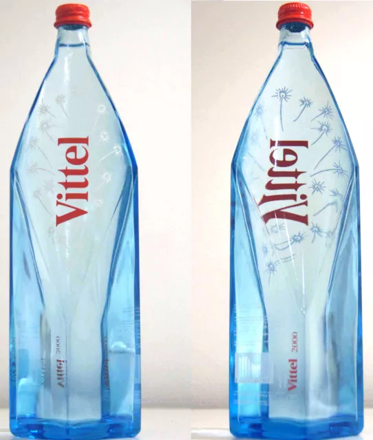 1 bouteille eau VITTEL millésime 2000 neuve collection 1L France Vosges verre