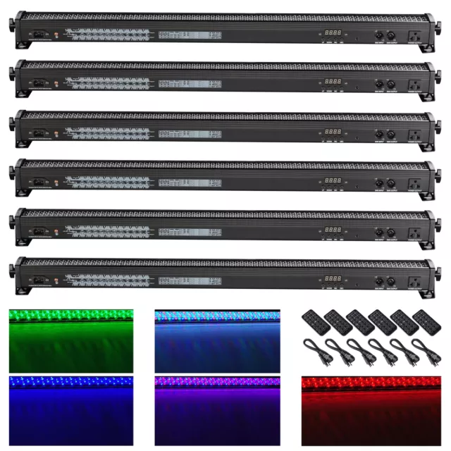 252x10mm LED RGB Wall Wash Bar Light DMX512 Night Club Wedding Party Disco Stage