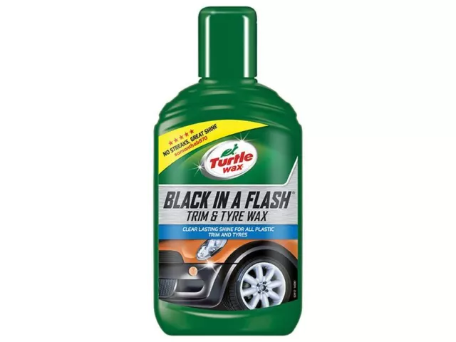 Turtle Wax - Black in a Flash Trim & Tyre Wax 300ml