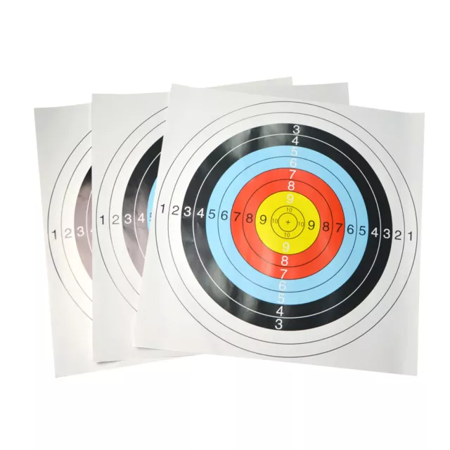 10pcs 60×60cm Target Paper Shooting Archery Face Spot Bow Bullseye Practice Hunt