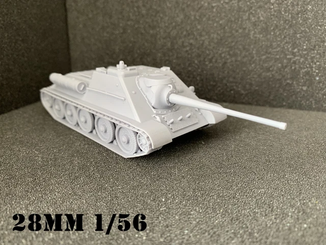 28MM 1/56 RESIN 3D Printed Soviet Tank SU-85 Bolt Action WW2 EUR 19,90 ...