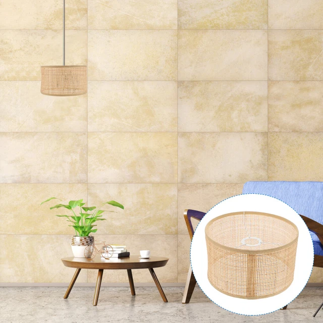 PARALUME CORDA DI Carta Intrecciato Tamburo Lampadario Led Soffitto