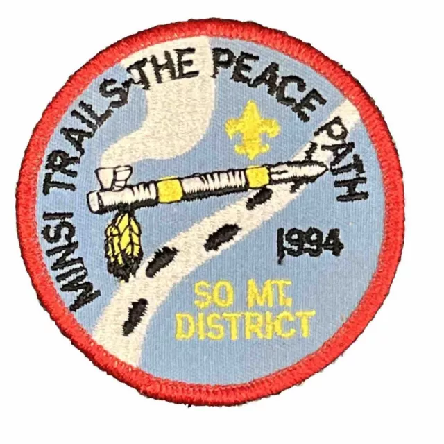 Boy Scouts Of America Minsi Trails-The Peace Path 1994 SO MT. District Patch