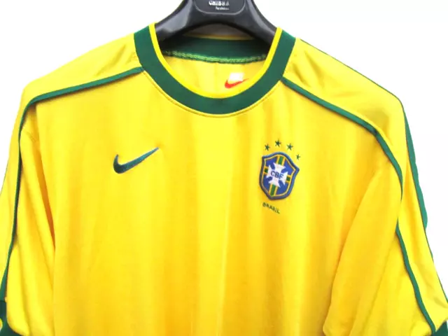 Maglia Shirt Camiseta Calcio Brasile Brazil Tg L Vintage