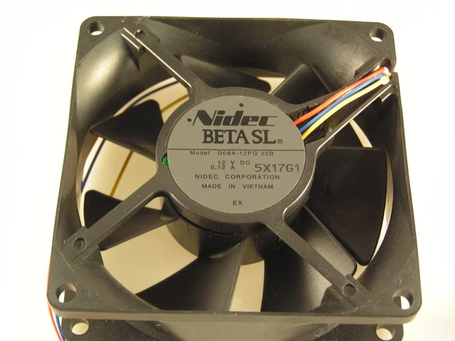 NIDEC BETA SL D08A 12PG 22B Server Fan 12v DC 0.12A 80x80x25mm