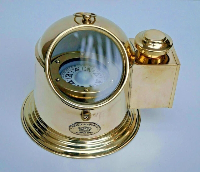 Boat/Ship Binnacle Compass Gimbals Oil Lamp Nautical Garden Vintage Décor Gifts