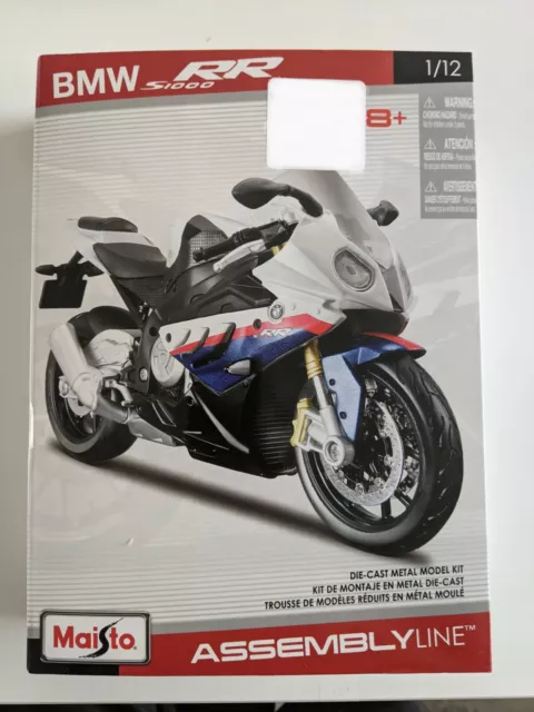 MAISTO 1 12 BMW S1000RR cha ne de montage mod le motos v lo m tal