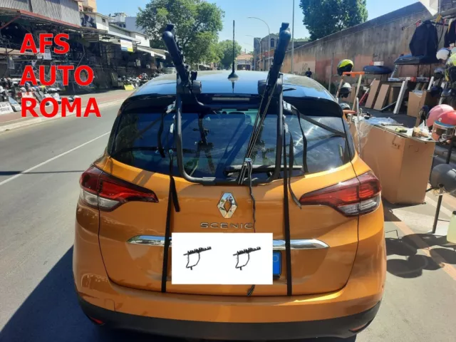 Portabici Posteriore 3 Bici Per Renault Scenic Iv Anno 2018 Bici Uomo Donna Mb