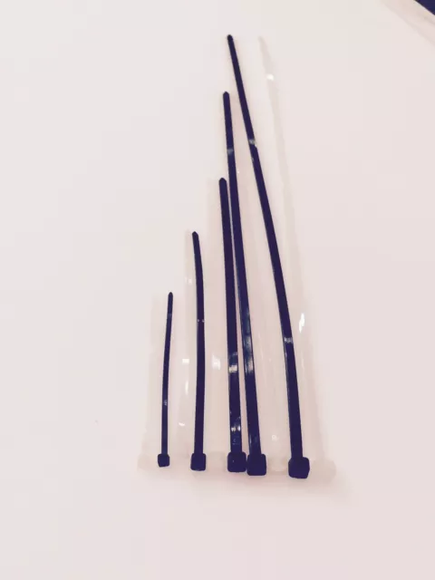 100 Cable Ties White Black 100mm,140mm,200mm,300mm 370mm 500 Nylon zip Wrap Ties 3