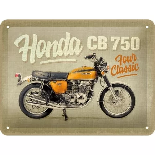 Nostalgic Art Small Sign 15x20cm Wall Hanging Decor Honda MC CB 750 Four Classic