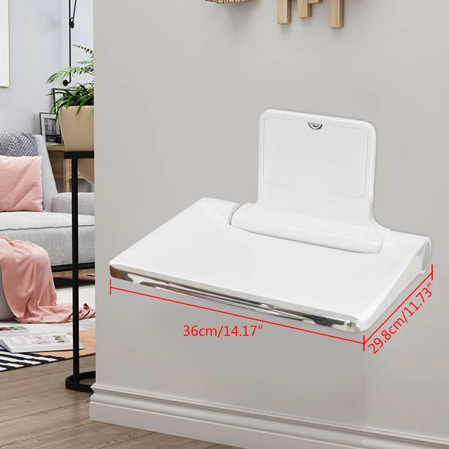 Silla de ducha montaje en pared taburete plegable asiento plegable ayuda de ducha asiento de ducha 200 kg nuevo