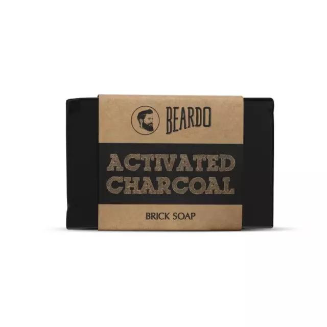 Beardo Activated Charcoal Brick Soap (125 gm) Free Shipping