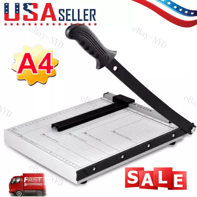 Heavy Duty Paper Cutter A4 Paper Trimmer White Photo Guillotine Craft Machine ^^