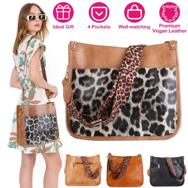 Women Lady Leather Handbag Shoulder Messenger Satchel Tote Crossbody Purse Bag