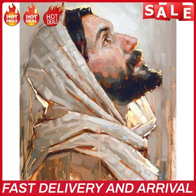 Oil Paint By Numbers Pastor Frameless Picture Craft Kit for Home Living Room