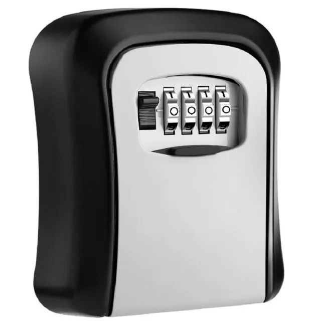 Cassetta di blocco chiavi a parete in lega di alluminio cassaforte per chiavi cassetta di archiviazione password a 4 cifre]