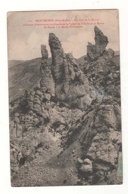 Cpa 05 - Montmorin: Rocks Of The Town Hall (Hautes-Alpes) Written 26-04-1907