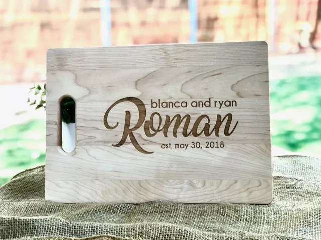 Personalized Cutting Board - Engraved Cutting Board, Custom Cutting Board, Weddi