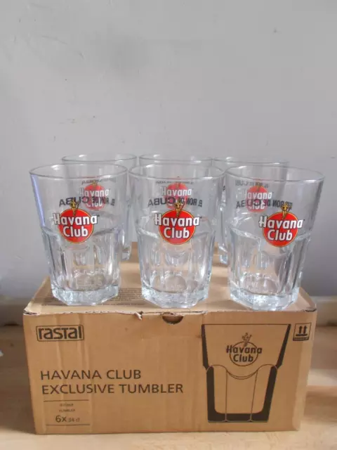 6 Vetri Rum Havana Club - El Ron Da Cuba 34 CL Nuovi