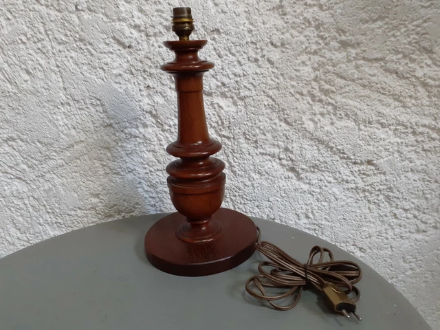 ANCIEN PIED DE Lampe En Bois Tourne Colonne Louis Xv Louis Xvi EUR 45