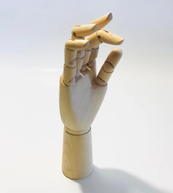 Holz gelenkte Hand Vintage Holz Handpuppe 2