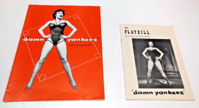 Original Damn Yankees Playbill & Program - Gwen Verdon - 1956 - 46th St Theatre