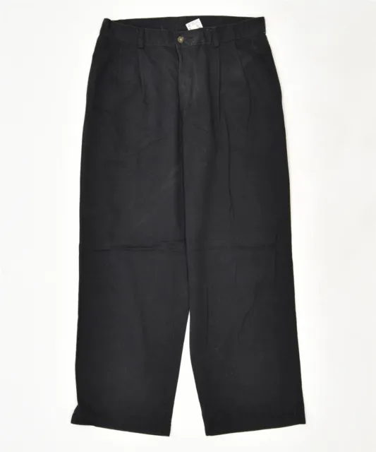 IZOD Boys Straight Casual Trousers 15-16 Years W31 L28 Black Cotton HW05