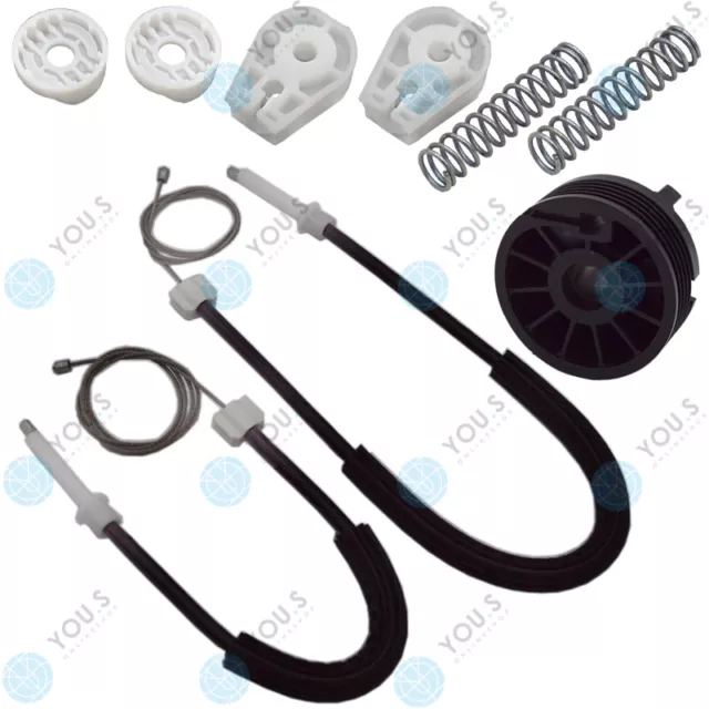 for Renault Megane II Electric Power window repair kit rope cable - rear left